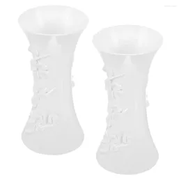 Vases 2pcs Simple Vase For Flower Dried Modern Home Decor Bedroom Centrepieces