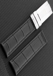 High quality men BlackBrownOrange Bamboo grain Genuine Leather watch strap for ROL 20mm genuine leather Watch Band2586919
