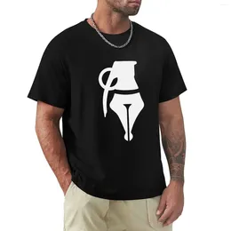 Men's Polos Grenade Pen T-Shirt Aesthetic Clothing Summer Top Plain Black T Shirts Men