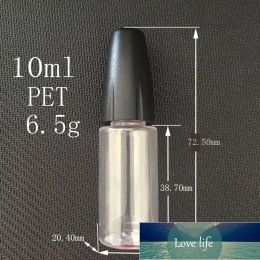 New 10ML Plastic Dropper Bottles With Metal Tips Empty Needle Bottle Liquid PET Plastic Container for Juice