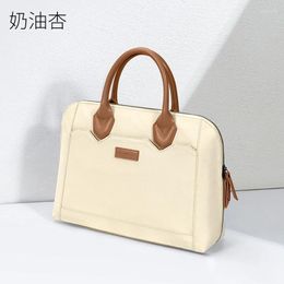 Briefcases Macbook Case Briefcase Bag Women Messenger Bags For 2024 Luxury Handbags Document Fashion Laptop