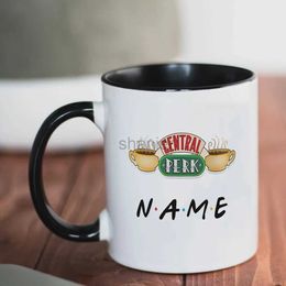 Mugs Custom Name Gift Coffee Mug Friends TV Gift Mugs 11oz Ceramic Office Coffee Mug Dropshipping 240417