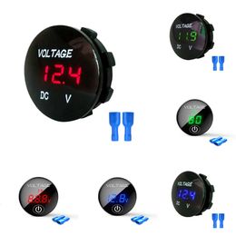 New DC 5V-48V LED Panel Digital Voltage Voltmeter Meter Battery Capacity Display Volt with Touch ON/OFF Switch for Car Boat Marine