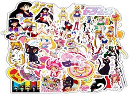 70PcsPack Cute Anime Cartoon Lovely Vinyl Sticker Waterproof Stickers for Water Bottle Laptop Planner Scrapbook Wall Skateboard O9586662