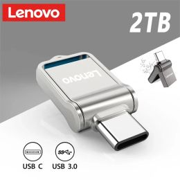 Adapter Lenovo Flash Drive 2TB USB 3.0 1TB High Speed TYPEC Pen Drive Interface DualUse Flash Memory Stick For Mobile Phone Computer