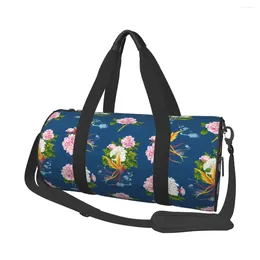 Outdoor Bags Gym Bag Northeast Big Flower Sports Large Capacity Fashion Cool Men Women Oxford Printed Handbag Funny Swimming Fitness