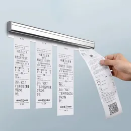 Kitchen Storage 20-50cm Alloy Organizer Ticket Paper Tab Clip Order Bill Receipt Hanging Rack Bar Invoice Document Holder Tools