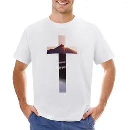 Men's Polos Christian Cross T-Shirt Blacks Quick-drying Anime Summer Clothes Big And Tall T Shirts For Men