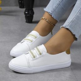 Casual Shoes Women With Thick Bottom 2024 Style For Spring And Autumn Sneakers Couple Sports Skate White