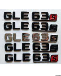 Chrome Black Letters Number Trunk Badges Emblems Emblem Badge Sticker for Mercedes Benz W166 C292 SUV GLE63s GLE63 S AMG3205666