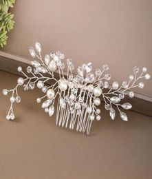 Clips Jewelryclips Barrettes Jewellery Handmade Colour Rhinestone Comb Hair Ornaments Women Pin Bridal Wedding Headpieces Drop Deli5679130