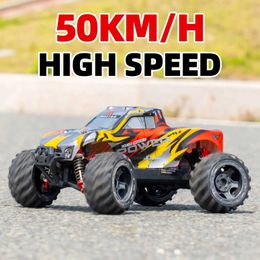 Diecast Model Cars Large tire off-road high-speed vehicle 2.4GHz remote control speed of 50 kilometers per hour four-wheel suspension system J240417