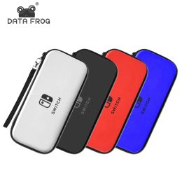 Cases DATA FROG Portable Storage Bag For Nintendo Switch Waterproof Case Hard Shell NS Console Nintend Switch Carrying Case