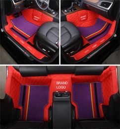 Custom Fit Car Interior Accessories Floor Mat Waterproof Leather ECO friendly Specific Carpet For Automobile Double Layers Full Se7347321