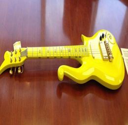 Rare Diamond Series Yellow Prince Cloud Electric Guitar Alder Body Maple Neck Metal Truss Rod Cover Wrap Arround Tailpiece Bla8342289