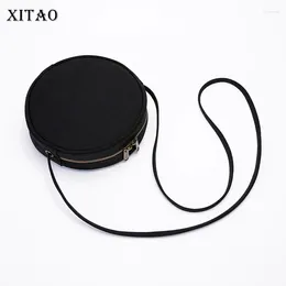 Shoulder Bags XITAO Women Off Patchwork Black White 2024 Summer Hina Messenger Bag Canvas CLL1262