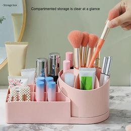 Storage Boxes Large Capacity Makeup Brush Holder 360 Degree Rotating Organizer For Vanity Decor Bathroom Countertops Desk Container