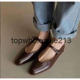 The Row Mouth Top-quality Mary Inside French Shallow Heightened Jane Women Flat Shoes Tc1p