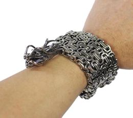 Link Chain 85LB Outdoor Dragon Back Defence Whip Stainless Steel Titanium Keel Bracelet Necklace Waist6847500