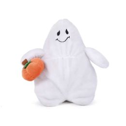 Manufacture Custom Halloween Decoration Doll Cute Soft Ghost Stuffed Plush Toy with Pumpkin