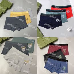 High Quality Mens Boxers Designer Solid Color Underpants Sexy Male Briefs Underwear 3pcs/Box