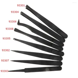 Watch Repair Kits 1Pcs Carbon Fibre Plastic Tweezers Elastic Clamping Tool 93301-93308 For Camera Computer Repairing Hand