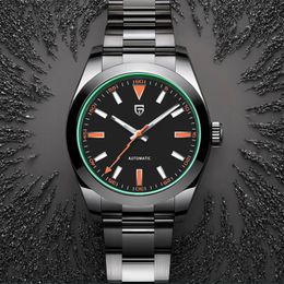 PAGANI DESIGN Mens Watches Top brand Luxury Mechanical Green Sapphire Glass Automatic Watch Men NH35A Stainless Sports Clock 240407