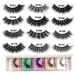 False Eyelashes Mink Lashes Whole 10501003D Set Luxury Dramatic Volume 3D In Bulk Colourful Card Eye Lashe6489452