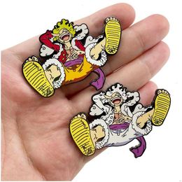 Cartoon Accessories Japanese Comic One Piece Characters Badge Cute Movies Games Hard Enamel Pins Collect Brooch Backpack Hat Bag Col Dhfan