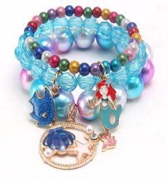 Multi styles kids Lucky Jewellery Bracelet Happy Children Mermaid Unicorn Charms bracelet Kids Jewellery gift1665230