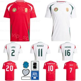 2024 Euro Cup Soccer 19 Barnabas Varga Jersey 4 Attila Szalai 18 Zsolt Nagy 10 Dominik Szoboszlai 13 Andras Schafer 2 Adam Lang Football Shirt National Team XiongYaLi