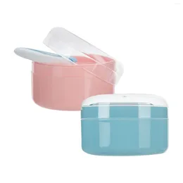 Storage Bottles Portable Baby After Bathe Powder Puff Container With For Office