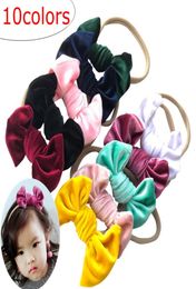 kids accessories baby headbands girls pleuche bowknot headband toddler girl hair bows cute nylon hairbands children accessory head7522254