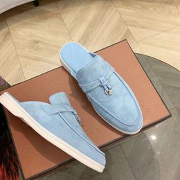 Casual Shoes Italian Luxury Drand LP Women's Slippers 2024 Summer Suede Men's Flats Fashion Loafers