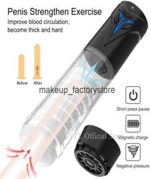 Massage Automatic Penis Extender Vacuum Pump USB Charging Electric Penis Pump Sex Toys for Men Penile Enlarger Erection Male Mastu5949523