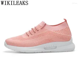 Casual Shoes Vulcanized Women Brand Pink Sneakers Summer For Breathable Mesh Fashion