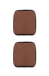 Set of 2 30x40cm Brown Home Chair Cushion Dining Chair Pads Easy To Care8804005