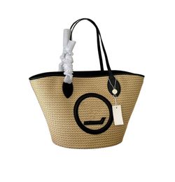 Woven Straw Beach Tote Bag Designer Beach bag Summer Casual Large Capacity Luxury Handbags Grass woven bag Beach woven Shopping bag Daily Travel Basket Purse