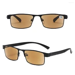 Sunglasses 1pc Business Reading Glasses Vintage Frame Eye Protection Ultra Light Office Eyeglasses For Men Women