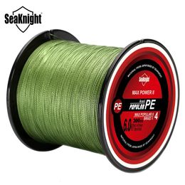 SeaKnight Brand TriPoseidon Series 4 Strands 300M PE Braided Fishing Line 860LB Multifilament Smooth Carp 240407