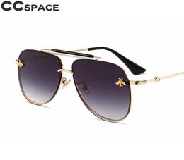 Vintage Bee Pilot Sunglasses Women Retro Cool Men Glasses 2018 Fashion Shades UV400 CCSPACE lasses 477689030395