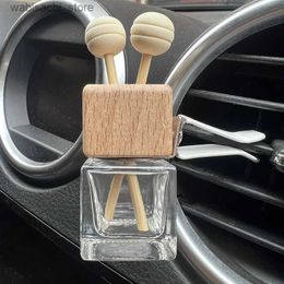 Fragrance 10/30/50pcs Empty 8ml Car Perfume Glass Bottle Decoration Container Creative Personality Fragrance Air Conditioner Outlet Clip L49