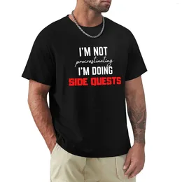 Men's Polos I'm Not Procrastinating Doing Side Quests T-Shirt Summer Clothes Boys Animal Print For A Boy T Shirts