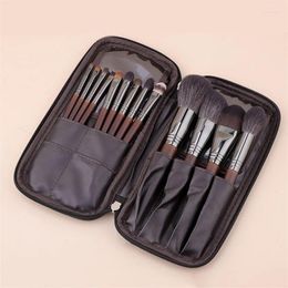 Cosmetic Bags Makeup Brush Women Foldable Storage Bag Portable Brushes Tools Organizer Waterproof PU