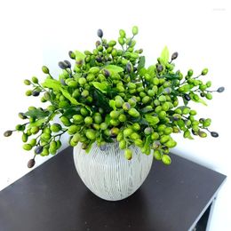 Decorative Flowers 1pcs Durable Fake Olive Fruit Simulation Plant Pography Prop Colourful Artificial Berry Long Lasting Home Decorations