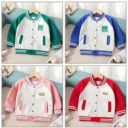 Jackets 2024 Children's Spring And Autumn Season Coat Wearing Baby Top For Boys Girls Baseball