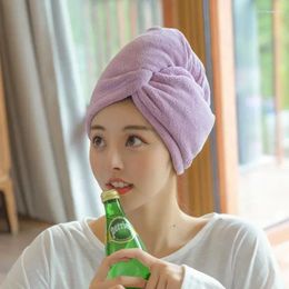 Towel Long Hair Quick-Dry Hat Woman Absorbent Dry Wipe Cute Shower Cap Bathroom Accessories Quick