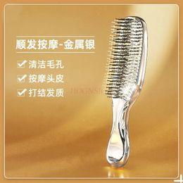 Upscale Luxury Style Massage Comb Fine Air Cushion Comb Large Comb Electroplated Crafted Gift with Gift Box Styling Tools 240407