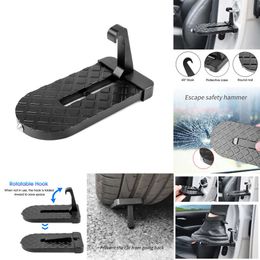 New Door Foldable Roof Rack Step Universal Latch Hook Auxiliary Pedal Aluminium Alloy Safety Foot Pegs Car Accessories