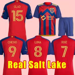 3XL 4XL Club Team 9 MERAM Royal Salt Lake Soccer Jerseys 2024 2025 FC CORDOVA MACMATH BRODY CHANG CALDWELL SCHMITT WOOD RUIZ Football Shirt Kits Colour Red fans player